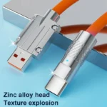 Câble USB-C – Charge Ultra-Rapide 120W, Connecteurs Alliage de Zinc Robuste – Image 2