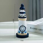 Phare Décoratif Style Marin – Ambiance Côtière, Détails Artisanaux - 13 cm – Image 3