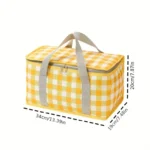 Sac Isotherme Pique-Nique Motif Vichy – Fraîcheur & Style en Plein Air – Image 5