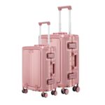 Valise de Voyage Rigide – Haute Résistance, Sécurité Avancée & Roues 360° (20" ou 24") | Rose