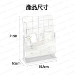 Miroir de Table Rectangulaire – Pivotant, Base de Rangement & Design Minimaliste - 21 cm – Image 2