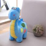 Peluche dinosaure bleu pour bébé – douce, colorée et sécurisée – Image 2
