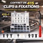 kit de clips de fixation auto 415+1 pièces – universel pour voiture avec outil de dépose inclus