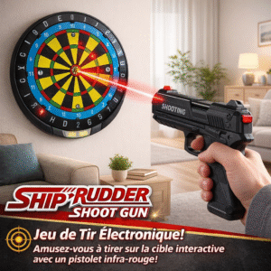 jeu de tir Électronique – ship rudder shoot gun avec cible interactive et pistolet infra rouge