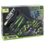 voiture cascade télécommandée – 6 roues stunt car avec effet fumée et lumières led