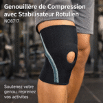 genouillère de compression avec stabilisateur rotulien | no8717