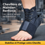 chevillère de maintien renforcé – lien lacé & sangles de stabilisation | no8743