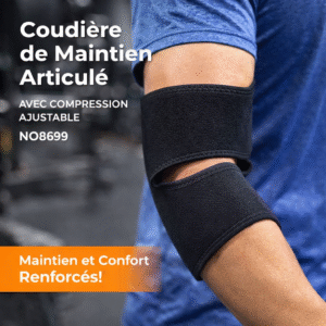 coudière de maintien articulé avec compression ajustable | no8699