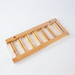 Support à Assiettes en Bambou – Égouttoir & Range-vaisselle Naturel, 8 Fentes – Durable, Stable et Facile à Monter – Image 4