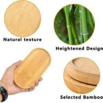 1 Plateau Ovale en Bambou Naturel (19cm x 10 cm) – Organisateur Design pour Cuisine, Salle de Bain et Déco – Image 4