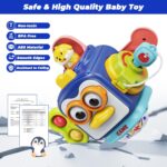 Jouet Sensoriel Bébé 6-en-1 – Busy Cube d’Éveil | Jouet Éducatif Multiactivités Sans BPA – Image 4