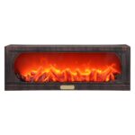 Cheminée Décorative LED – Effet Flamme Réaliste, Ambiance Chaleureuse & Sécurisée – 23.5x8x4 Pouces – Image 4