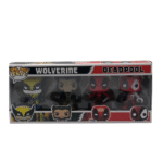 Set Funko Pop Marvel 4 Figurines – Wolverine & Deadpool, Édition Collector Limitée – Image 6