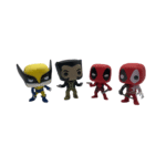 Set Funko Pop Marvel 4 Figurines – Wolverine & Deadpool, Édition Collector Limitée – Image 2