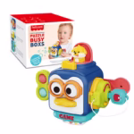 Jouet Sensoriel Bébé 6-en-1 – Busy Cube d’Éveil | Jouet Éducatif Multiactivités Sans BPA – Image 6