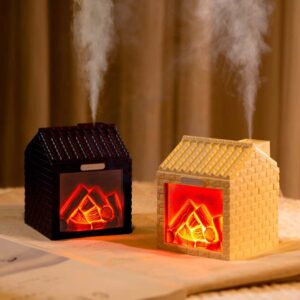 Humidificateur Maison Cheminée 3D – Effet Brasero & Lumière Ambiance
