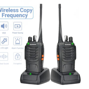 Talkie-Walkie Baofeng BF-888S – Longue Portée, Kit Duo Rechargeable