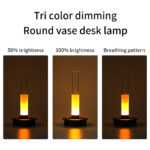 Vase Lumineux LED Tactile – Lampe de Chevet Dimmable 3 Couleurs, Ambiance Élégante - 21 cm – Image 3