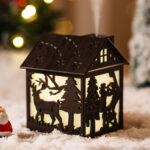 Humidificateur Maison en Bois LED – Diffuseur d’Atmosphère Colorée & Décor de Noël – Image 3