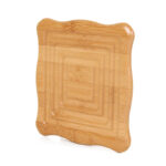 Dessous de Plat Carré en Bambou – Design Ondulé, Anti-Chaleur & Antidérapant – Image 2