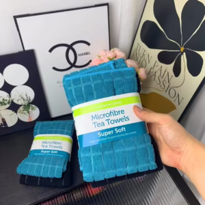 Torchons de Cuisine en Microfibre (Lot de 3) – Ultra Doux, Super Absorbants & Séchage Rapide - 40 x 48 cm