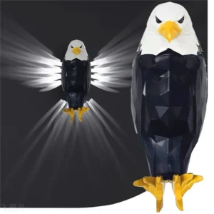 Lampe Murale Aigle 3D Magnétique – Effet Ailes Lumineuses 💡✨