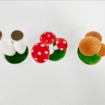 Set de 3 Champignons Décoratifs – Artificiels, Style Féérique Forêt - 13 cm – Image 2