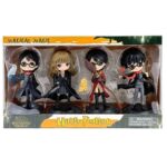 Set de 4 Figurines Harry Potter – Collection Chibi Wizarding World | Harry, Hermione, Draco & Hedwige