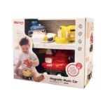 Set 3 Voitures Magnétiques Musicales pour Bébé – Jouet Éducatif Interactif 18 mois+ | Police, Bus & Camion de Pompier – Image 3