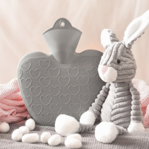 Bouillotte Cœur – Teinte Aqua Tendre, Confort Apaisant