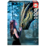 Puzzle Educa 1000 Pièces – Dragon & Princesse Fantasy (Collection Anne Stokes)