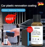 Crystal Coating 30ml – Rénovateur Plastique Auto Professionnel + Éponge | Brillance & Protection Longue Durée – Image 2