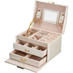 Boîte à Bijoux – Organisateur Multi-Niveaux, Portable & Élégante – Image 5