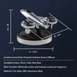 Diffuseur d'Arômes Voiture Avion Solaire – Purificateur d'Air Rotatif, Écologique - 10x9x7 cm – Image 5