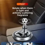 Diffuseur Parfum Voiture Solaire – Lion de Mer & Ballon Rotatif, Aromathérapie Silencieuse - Décoration Auto Élégante – Image 3