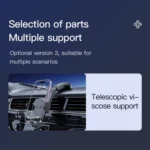 Support Téléphone Voiture Allison ALS-H271 – Rotation 360°, Ventouse Ultra-Puissante – Image 4