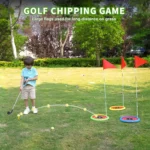 Kit de Golf Chipping & Lancer Lumineux – Intérieur/Extérieur, Cibles LED Interactives, Complet – Image 4