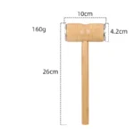 Maillet Attendrisseur de Viande – Double Face, Manche en Bois Naturel - 26cm – Image 4