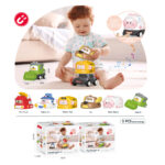 Set 3 Voitures Magnétiques Musicales pour Bébé – Jouet Éducatif Interactif 18 mois+ | Police, Bus & Camion de Pompier – Image 2