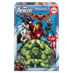 Puzzle EDUCA 200 Pièces – Marvel Avengers Assemble | Hulk, Iron Man, Thor, Captain America