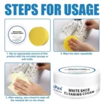 Pâte Nettoyante Chaussures Blanches – Nettoyage Sans Eau, Détachant Rapide – Image 4