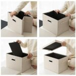 Boîte de Rangement Pliable – Avec Couvercle, Tissu Robuste - 38x27x26 cm – Image 3