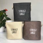 Panier de Rangement Storage Large – Grande Capacité 40×35×25 cm, Tissu Résistant & Poignées en Corde