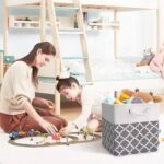 Panier de Rangement Pliable – Motif Géométrique, Poignées en Corde 34x25x18cm – Image 2