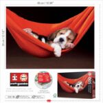 Puzzle Educa 500 pièces – Chiot Beagle Dormant, Fabriqué en Espagne - 48 x 34 cm – Image 2