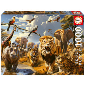 Puzzle 1000 Pièces – Safari Sauvage par Éduca