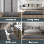 Tapis à Mémoire de Forme – Toucher Velours, Absorbant & Antidérapant - 73 x 50 cm – Image 2