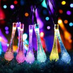 Guirlande Lumineuse Solaire Gouttes LED Multicolores – 5 mètres | 20 Lumières