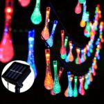Guirlande Lumineuse Solaire Gouttes LED Multicolores – 5 mètres | 20 Lumières – Image 2