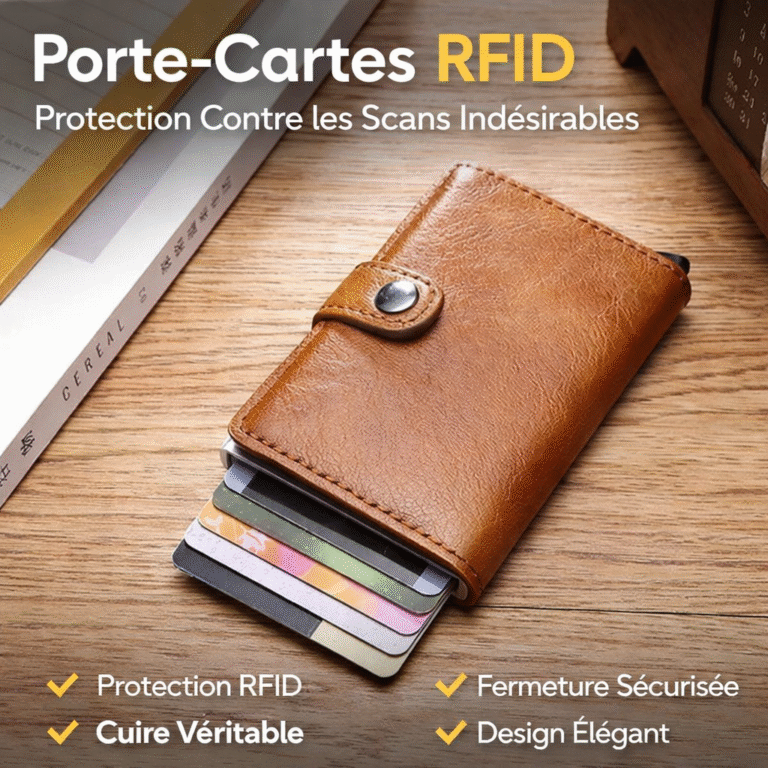 portefeuille rfid en cuir pour homme – design élégant et sécurité maximale